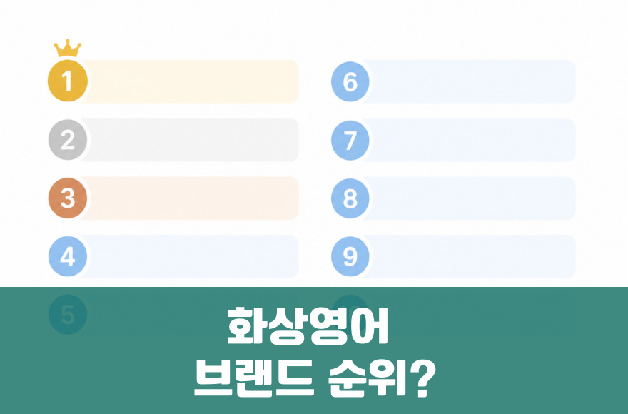 화상영어 브랜드 순위, 얼마나 믿을 수 있을까? 핵심 체크포인트