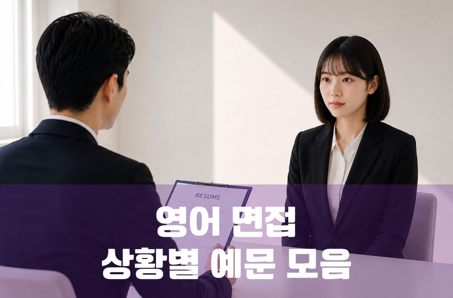 영어면접 왕초보부터 실전까지: 상황별 예문 모음