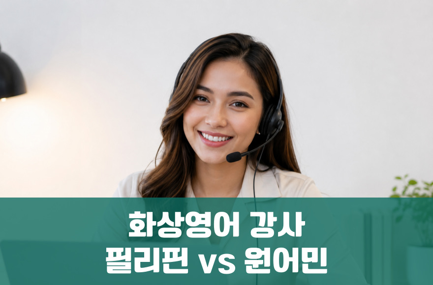 화상영어 강사 (필리핀 vs 원어민) 초보자에게 무엇이 더 효과적일까?
