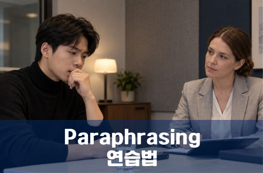 아이엘츠 스피킹 : 단어가 안 떠오를 때? (Paraphrasing 연습법)